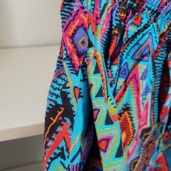 Vintage Geometric Colorful Shorts SZM - Picture 4 of 5